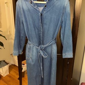 Stretch Denim Duster